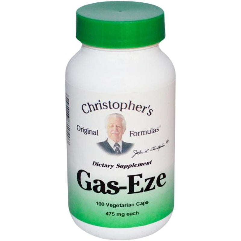 Dr. Christopher's Gas-Eze, 475 mg - 60 V.Caps