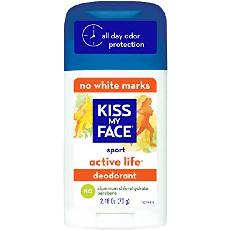 Kiss My Face, Active Life Deodorant Stick, Sport - 2.48 oz