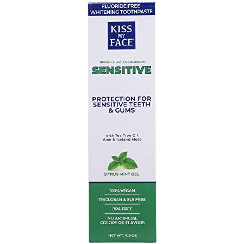 Kiss My Face Sensitive Toothpaste, Citrus Mint - 4.5 oz.