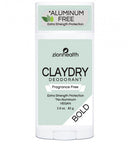 Zion Health Clay Dry Deodorant Stick, Fragrance Free - 2.8 oz.
